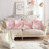 Set of 4 Decorative Pillow Covers Featuring a Rose Golden Marble Design, Made from Soft Polyester with an Abstract Geometric Pattern. Ideal for Enhanc
