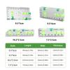 Acrylic Check Bubble Level Tool Pocket Mini Level Tool with 90°/180° Level Bubbles Construction Tool Magnetic Base