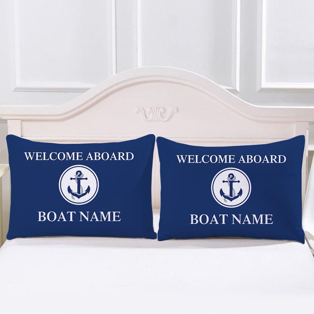 Comforter Tex Nautical S With Custom Name Euro Bedding Blue Anchor Twin Queen King Size Beddings