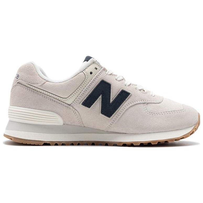New Balance Кроссовки унисекс Nb 574 Retro с низким верхом, устойчивые к скольжению, для повседневной носки, серые/белые U574NGB-D