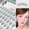 Натуральные накладные ресницы без клея 12 мм Корейский стиль Бесшовные Пушистые Пучковые ресницы для женщин