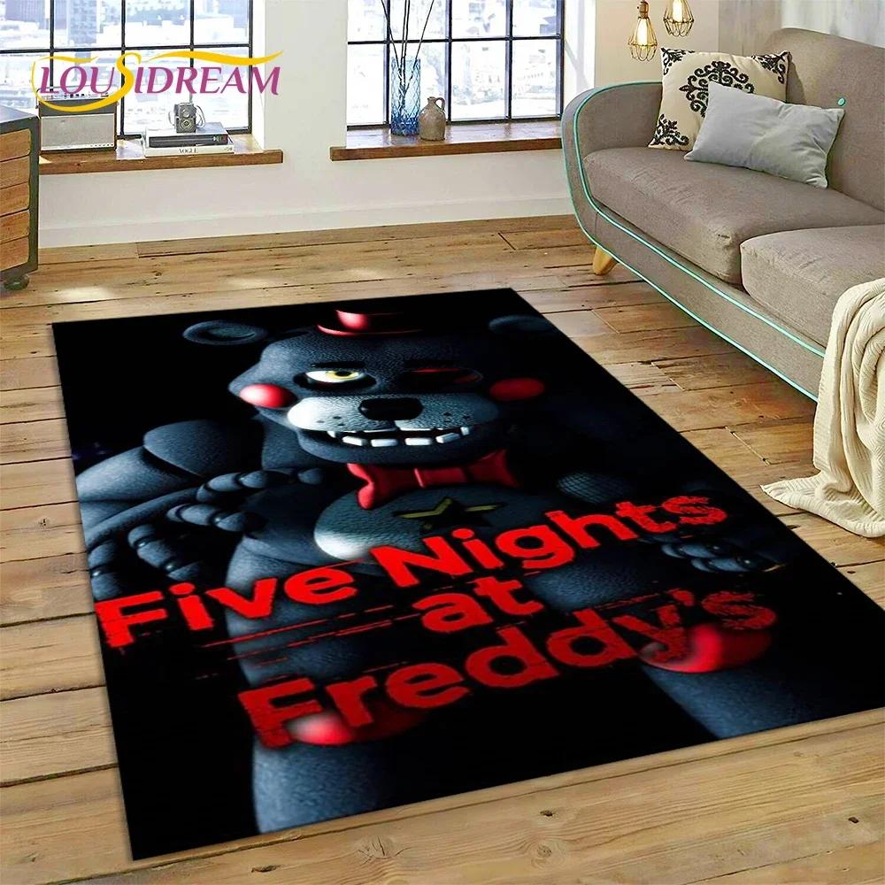 3D Хоррор Игра FNAF-F Freddy Ковер Коврик для Гостиной Спальни Дома Украшение Дивана, Коврик для Игровой Зоны Детей Нескользящий Напольный Коврик Подарок