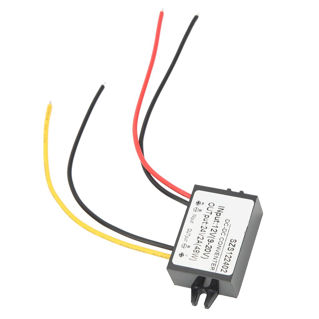 Модуль повышения напряжения DC-DC IP67 Водонепроницаемый корпус из PP Модуль преобразователя напряжения 12 В 9?20 В до 24 В