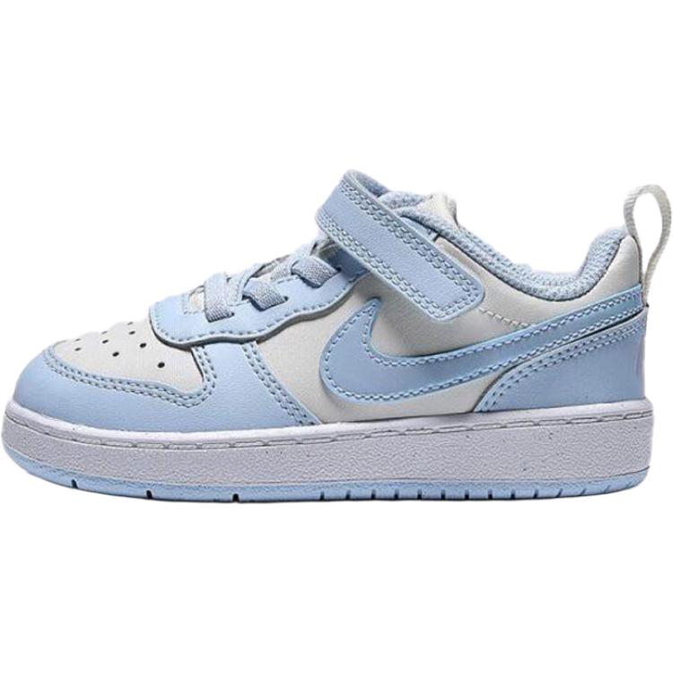 Nike Court Borough Low Recraft TD Мягкий жемчуг Небесно-голубой Детские кроссовки Гортензии Белый IH4051-001