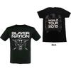 Футболка Slayer Slayer Nation 2015 Даты Черная Новая Унисекс Футболка