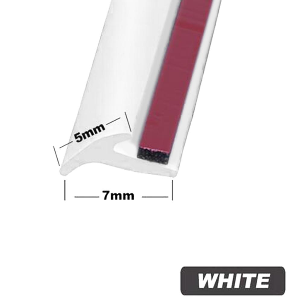 5 м универсальная автомобильная уплотнительная лента Т-образного типа, кромка бампера, боковая юбка, резиновые герметики, белые аксессуары для BMW Golf
