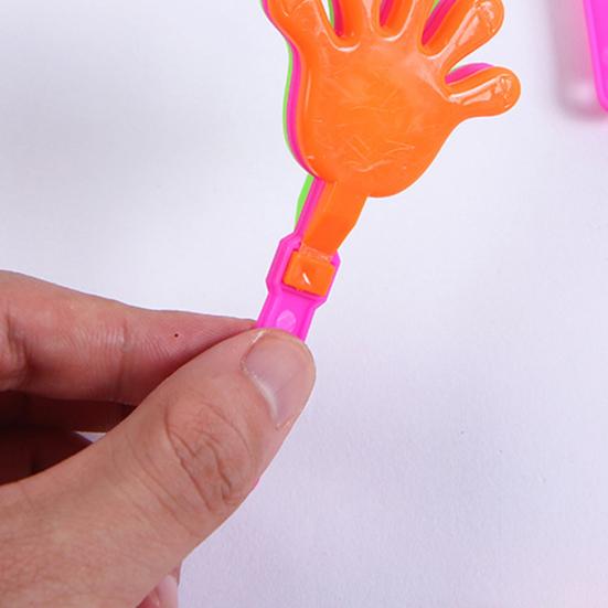 10Pcs Mini Plastic Hand Clapper Toy Pocket Colorful Hand Clapper for Kids & Adults Clapping Hands Party