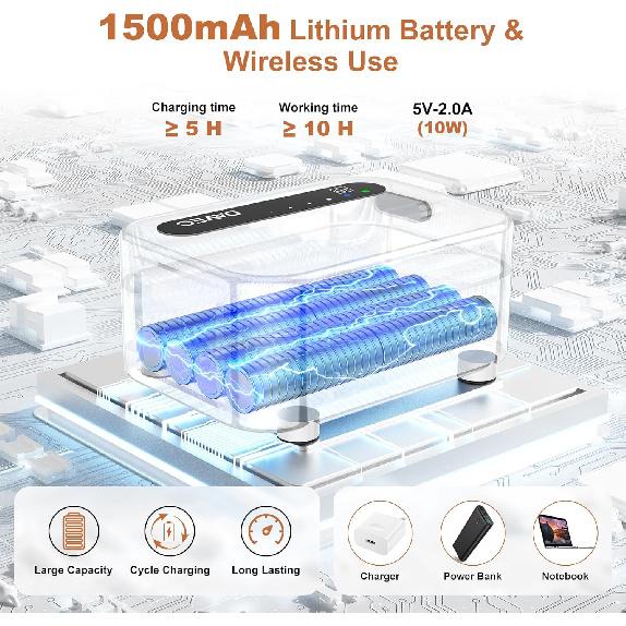 Ручка для алмазной живописи, Перезаряжаемая вакуумная ручка для алмазной живописи 1500 мАч, Наборы инструментов для алмазной живописи для взрослых с USB-зарядкой, Электрические аксессуары для алмазной живописи с
