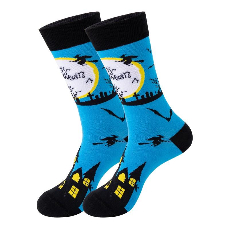 Halloween Crew Socks Men Women Cotton Casual Trendy Ins Style Mid Tube