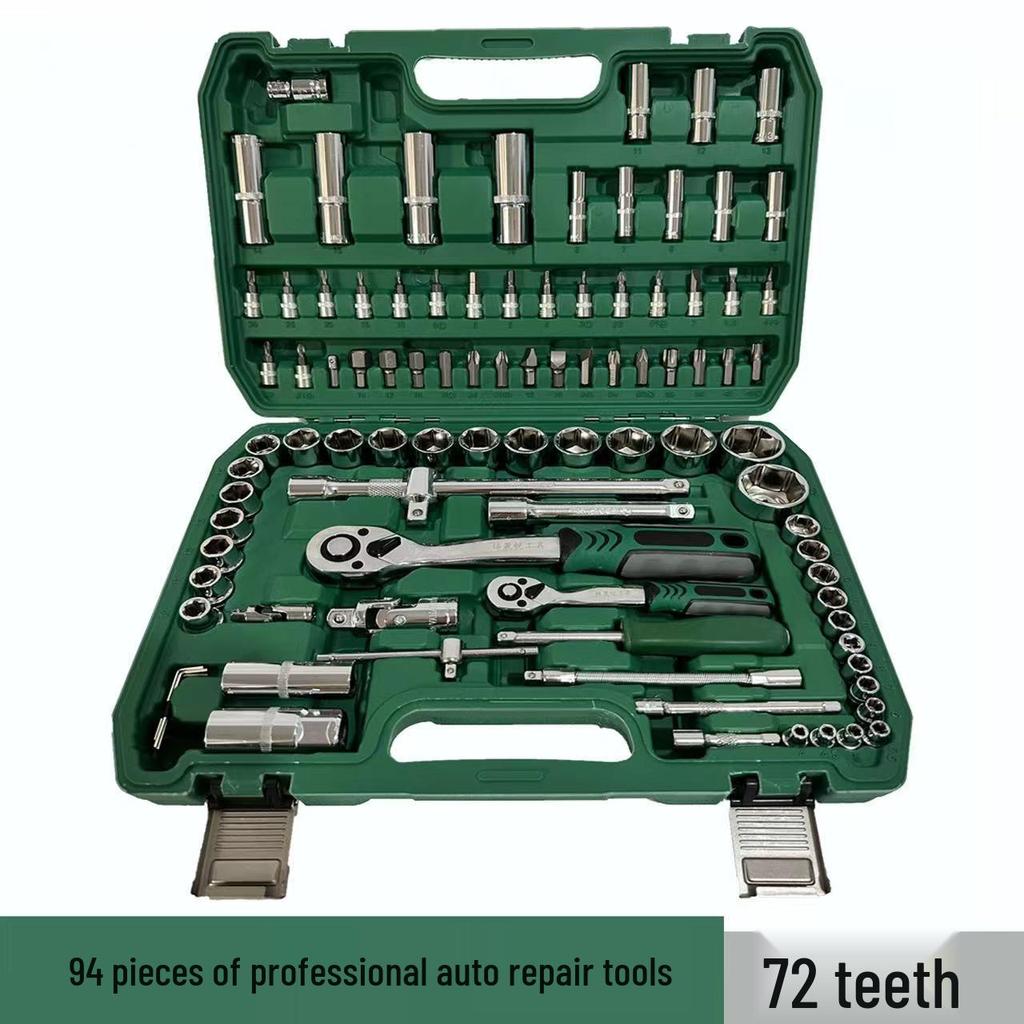 Набор инструментов для ремонта автомобиля из 150 предметов: Торцевые ключи и комбинированные инструменты