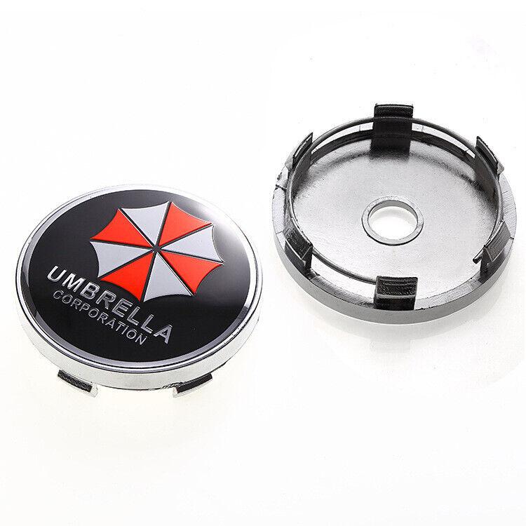 4 x 60 мм колпачки для ступицы колеса автомобиля с логотипом Umbrella Corp., противопыльные чехлы