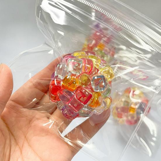 Цветной шарик-антистресс с бусинами, игрушка для снятия тревоги, сенсорная игрушка, для детей, подростков, взрослых, портативный мягкий шарик из ТПР, игрушка-пинч, игрушка-непоседа