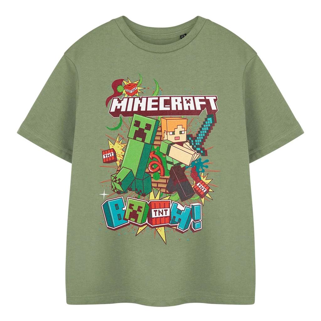 Minecraft Boys Boom Short-Sleeved T-Shirt