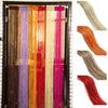 Yousheng Glitter Door Curtain with Silver Ribbon Flexible Shiny Tassel Flash Line Curtain for Balcony