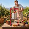 Hydraulic Fruit Wine Press, 7.93Gal/30L, Stainless Steel Heavy Duty Manual Juice Maker, Cider Apple Grape Vegetable Crusher, Cheese/Tincture/Herbal