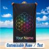 Beach Towel Custom Name Text, Quick Dry Large Towel For Beach HomeColdplay