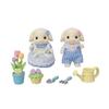 Sylvanian Families Set Set Flora Rabbit Siblings ST Mark Certification 3 года и старше Игрушечный кукольный домик Sylvanian Families EPOCH Doll/Furniture