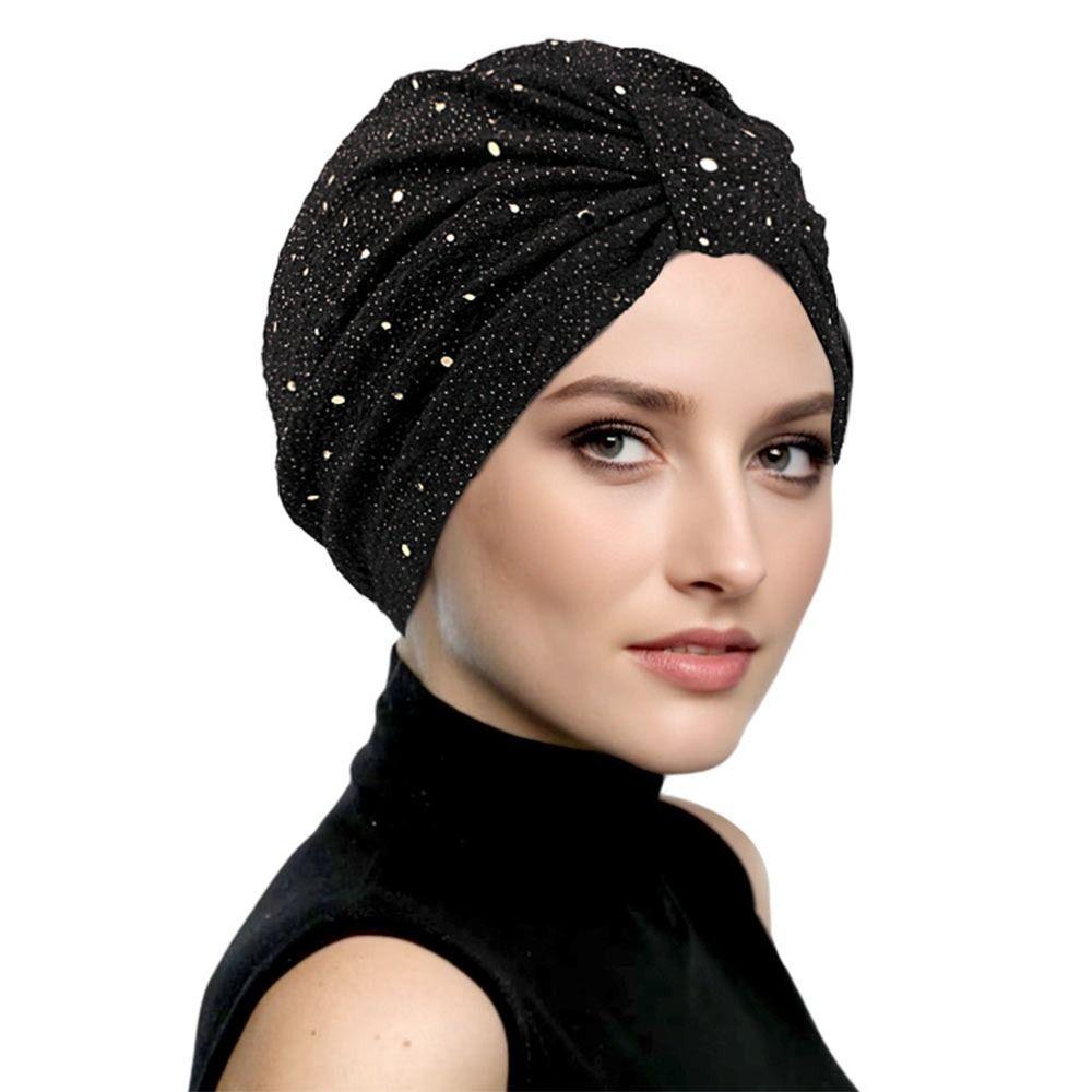 Блестящий мусульманский хиджаб с пайетками, модные банданы