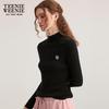Teenie Weenie Women's Half-High Collar Knit Sweater