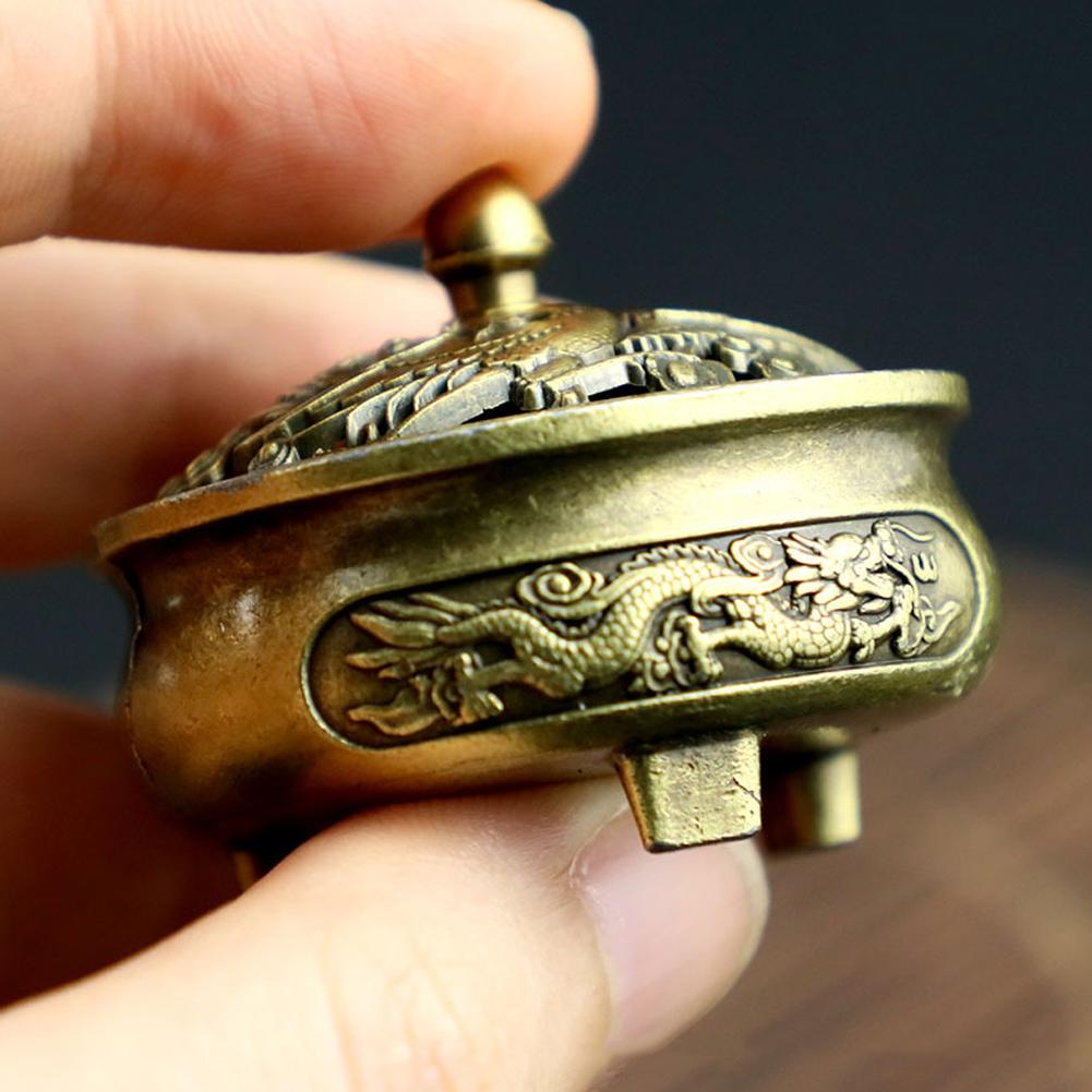 1Pcs Buddhist Utensils Incense Burner Lotus Incense Censer Alloy Sandalwood House Furnishings Home Office Decoration