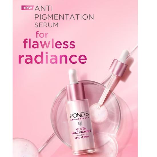 POND'S Антипигментационная сыворотка Bright Beauty для безупречного сияния с 12% комплексом глута-ниацинамида