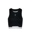On Run Train 2-In-1 Crop Comfortable Soft Skin-Friendly Sports Tank Top Women Tops Black 1WF10210553