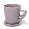 Francfranc Cat Figurine Gray Mug,