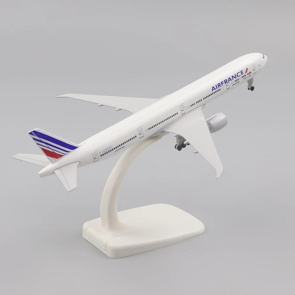 1/400 20см B777 Самолет Литье под давлением 777 Air France Модель Авиалайнера Симуляция Сплав Игрушки и Украшения Поделки Подарки Коллекционный