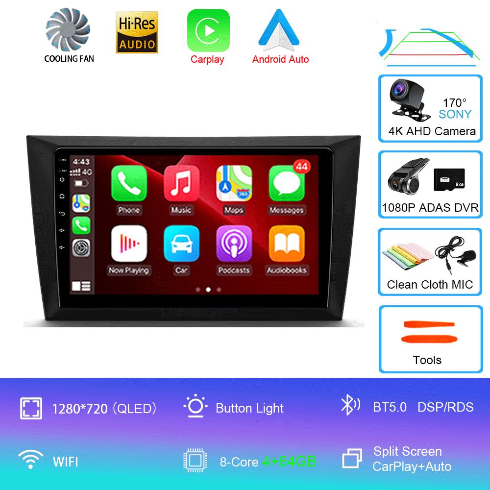 Для Volkswagen VW Golf 6 2008 - 2016 Автомобильное радио Android 14 Carplay Auto 4G+WIFI Мультимедийный видеоплеер GPS-навигация DSP Stereo