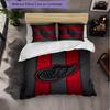 Detroit Red Wings Pattern Microfiber 3Pcs Bedding Set Decor Duvet Cover Set For Bedroom Home Use