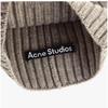 Шапка бини Acne Studio C40387 Серо-бежевый меланж Drn нашивка с логотипом Face