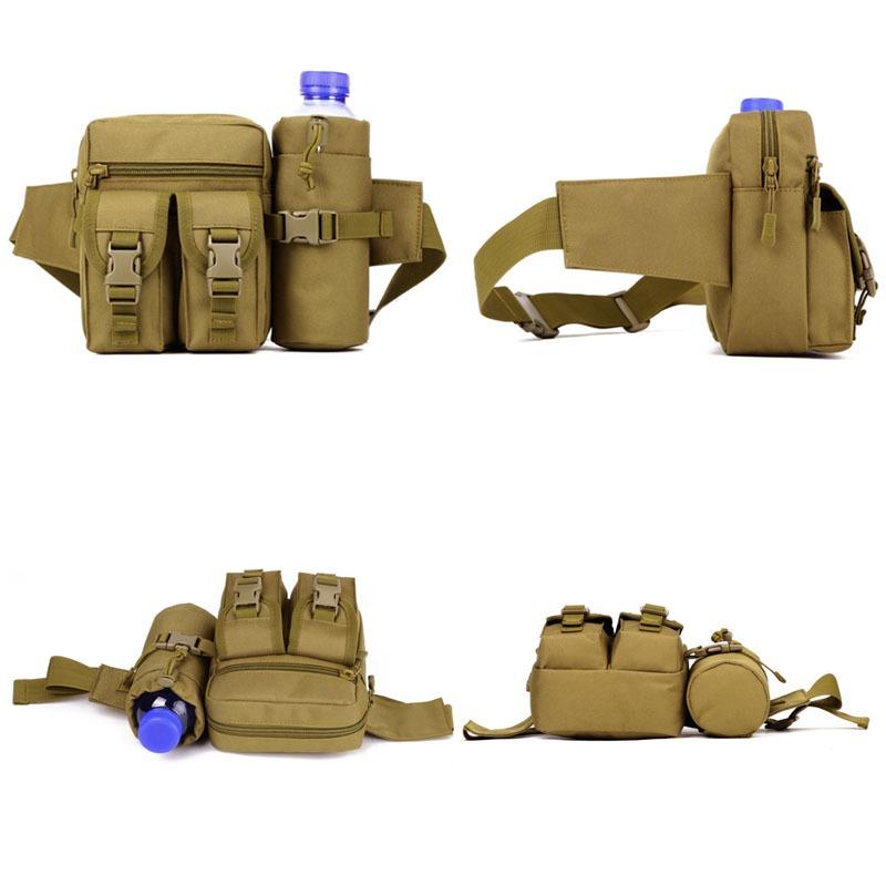 Военная тактическая поясная сумка для путешествий, кемпинга, пешего туризма, EDC, нейлоновая охотничья бутылка, спортивная сумка Tas