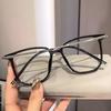 Korean Style Myopia Glasses New Trendy Square Frame Anti Blue Light Near Sight Eyewear For Women Men Minus Sight Glasses +2.0