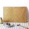 Natural Woven Rattan Indoor Placemats Rectangular Tablecloths Durable Table Mats  Kitchenware