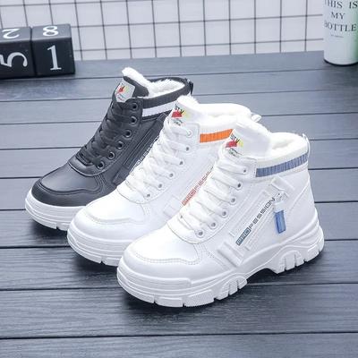 Зимние женские хлопковые туфли Плюшевые Толстые Теплые Ботильоны Женские 2025 Женские Удобные Ботинки Высокие Кроссовки Снежные Короткие Ботинки 35-40