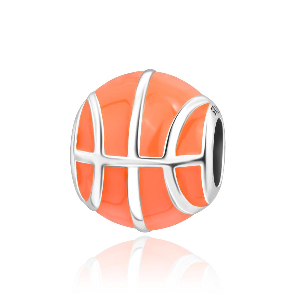 Original Charms Bead Copper Inlaid Zirconium Orange Series Sunburst Pendants Fit Bracelet Jewelry Gift Marking