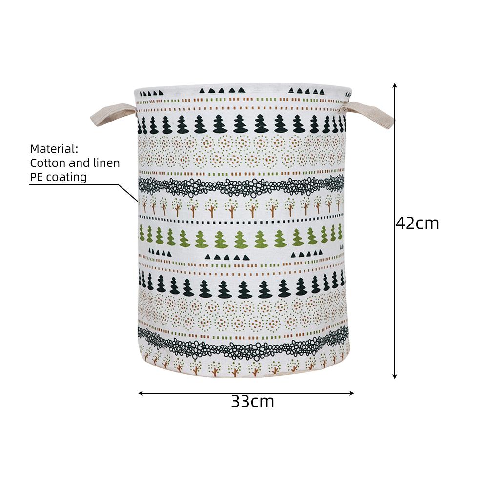 Большая корзина для белья, водонепроницаемая корзина для хранения грязной одежды, корзина для игрушек, хлопковая льняная ткань, переносная корзина для грязной одежды, органайзер для комнаты