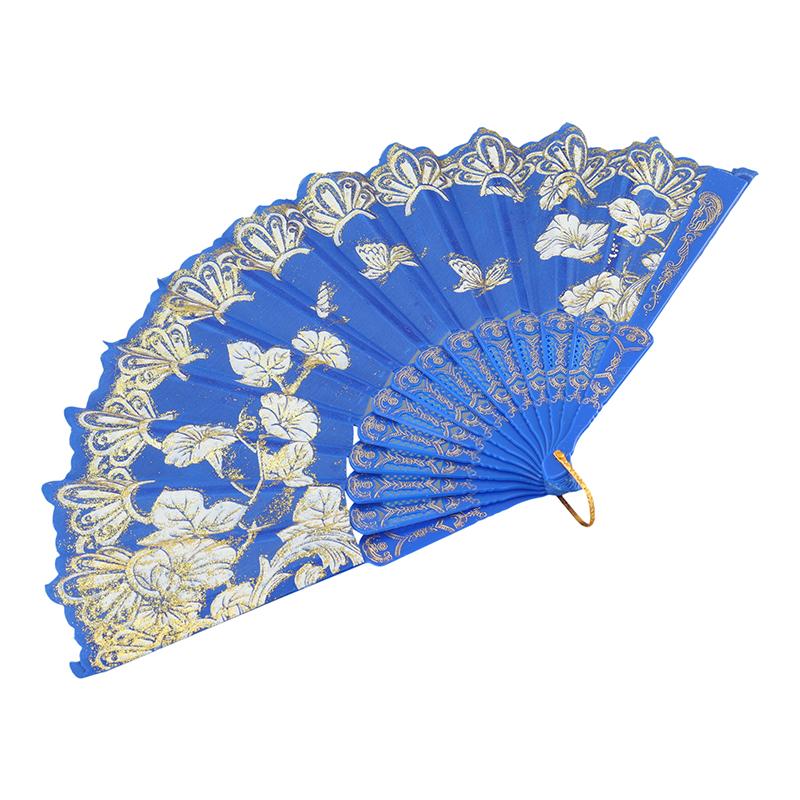 Printed Pattern Dance Party Show Folding Fans Performance Props Decoration Chinese Style Art Craft Gift