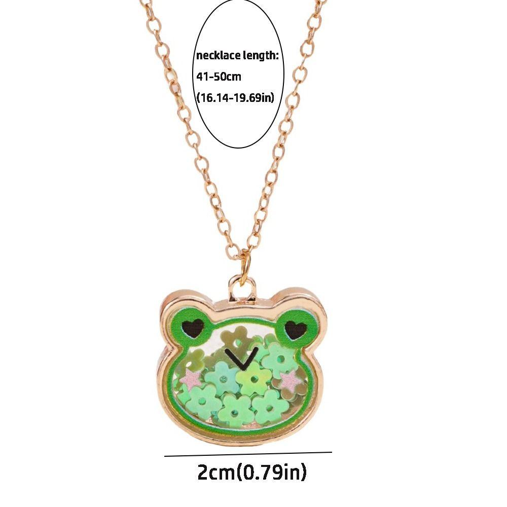 Cat Bear Charm Children's Necklace Cute Design Princess Costume Necklace  Kids Fashion