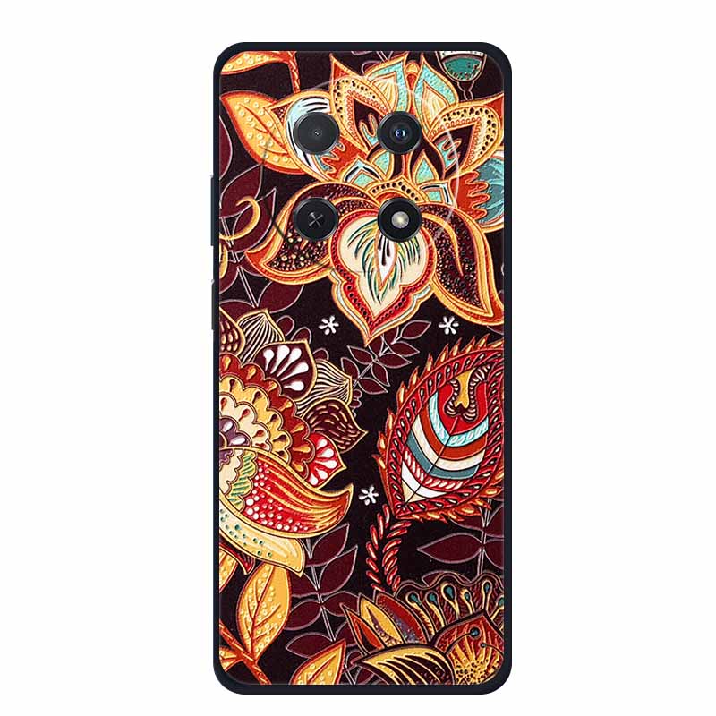 3D Тисненый Чехол Для Huawei Nova 14i Чехол Для Телефона Coque Цветы Силиконовый Мягкий Задний Чехол Для Huawei Nova 13i Y91 12i Чехол Funda Para