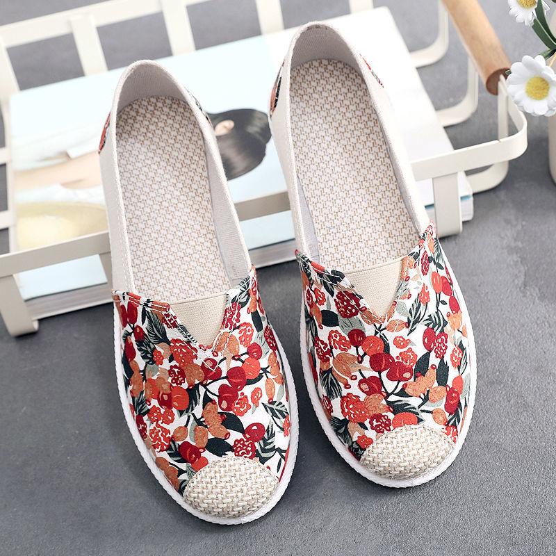 Универсальная парусиновая женская обувь 2024 года, новые туфли из ткани с плоской подошвой, мягкая подошва, легкие повседневные дышащие туфли для рыбалки, теннис