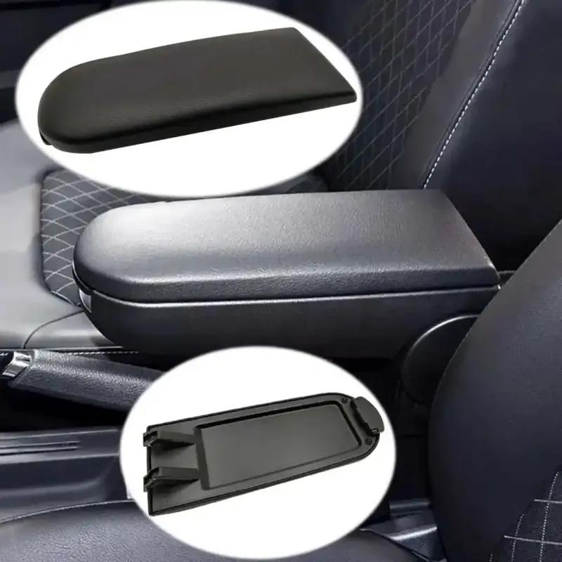 1PC Leather Car Armrest Latch Lid Center Console Cover Protector Cap For VW Jetta Golf 4 MK4 BORA Passat B5 Beetle Polo 6R 9N