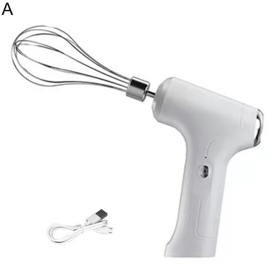 1 шт. Электрический венчик для яиц, простой в использовании, пластиковый, с USB-зарядкой, для кухни