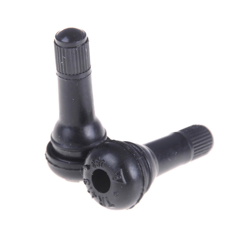 4 шт. Tr413 Snap-In для автомобильных шин, стержни клапанов для шин, короткие черные резиновые с колпачками