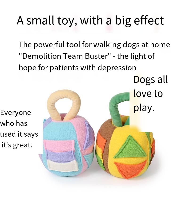 MM Pet Toys - Squeaky Burst Balls for Dogs, (Puzzle Treat - hiding Toys) for Cats - Ideal Pet Supplies