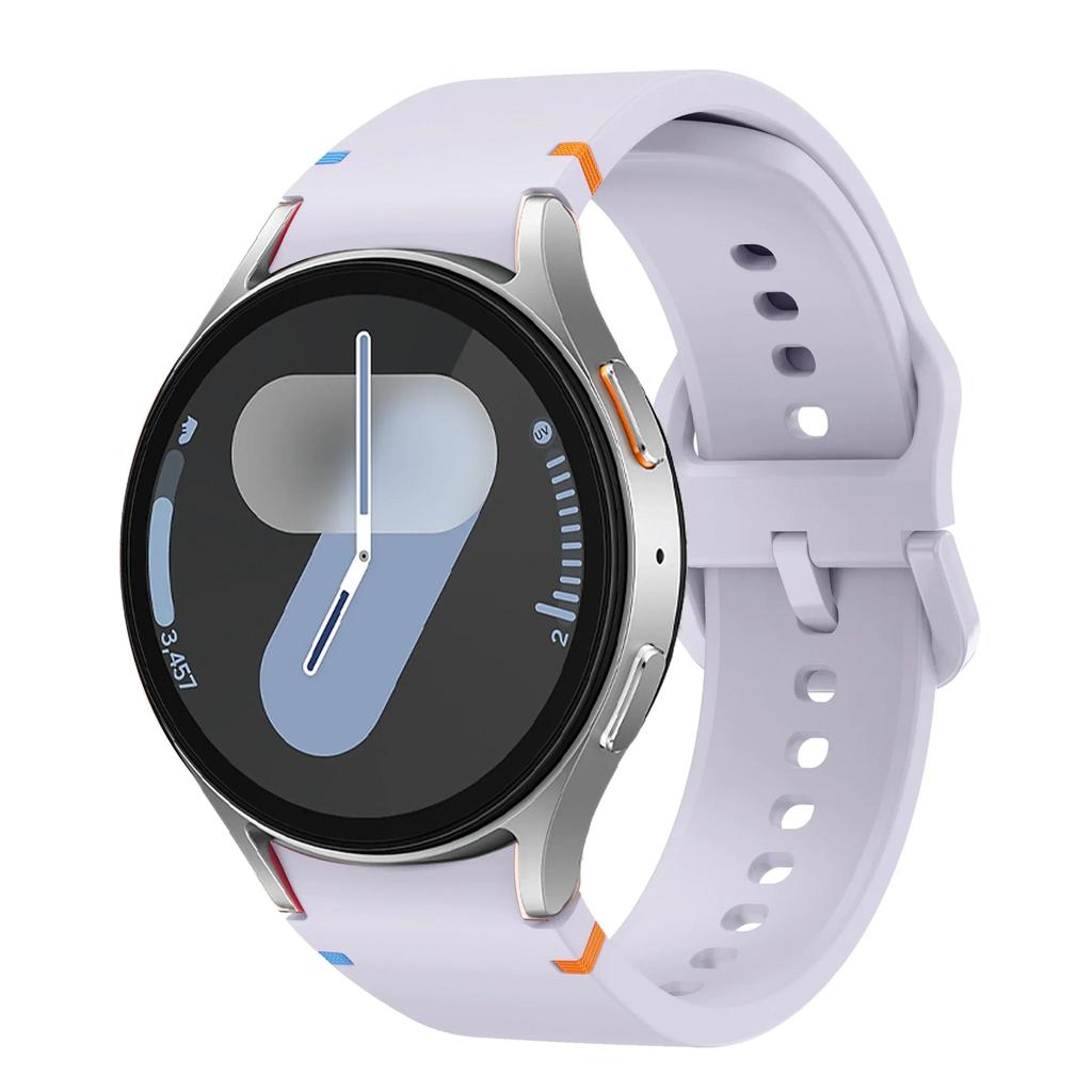 Новый оригинальный силиконовый ремешок для Samsung Watch 7 6 5 Pro 44мм 40мм 45мм Спортивный браслет для Galaxy Watch 6Classic 43мм 47мм Ремешок