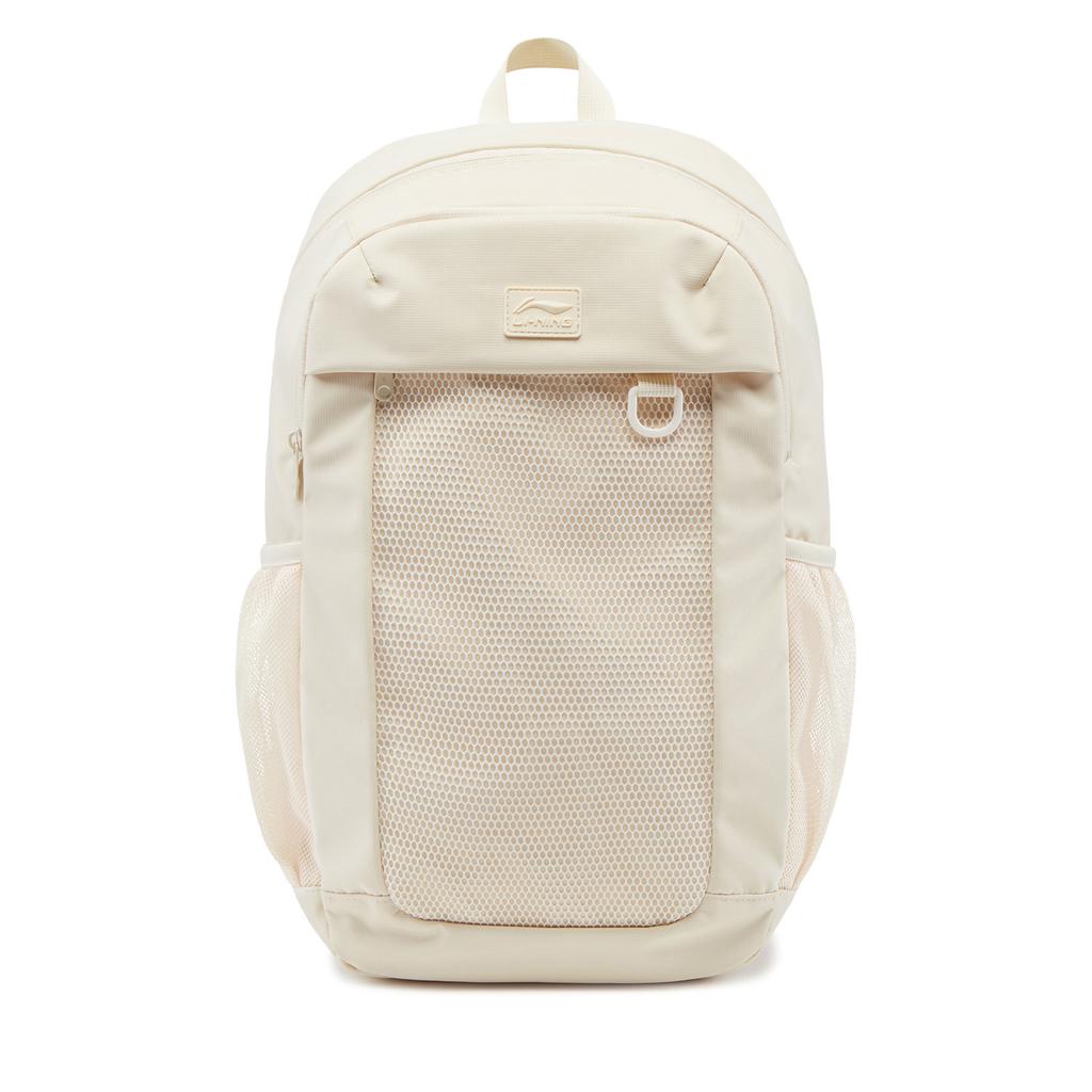 New LiNing Sports Life Collection Polyester Backpack Unisex Eggnog Gray ABSV395-2