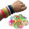 10pcs 5mm Men Women Fashion Candy Color Rubber Bracelets Luminous Silicone Wrist Band Cuff Bangle Accessories Glow In The Dark