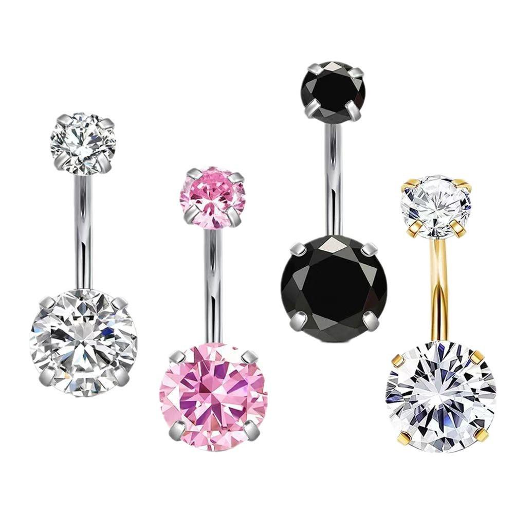 Двойной пирсинг пупка из титанового сплава G23