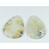Лучший натуральный тигровый дендритовый агат 2 шт. грушевидный кабошон россыпью драгоценный камень 40-40 мм SK-3644